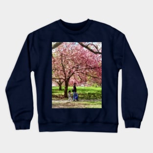 Spring - Enjoying the Cherry Trees Crewneck Sweatshirt